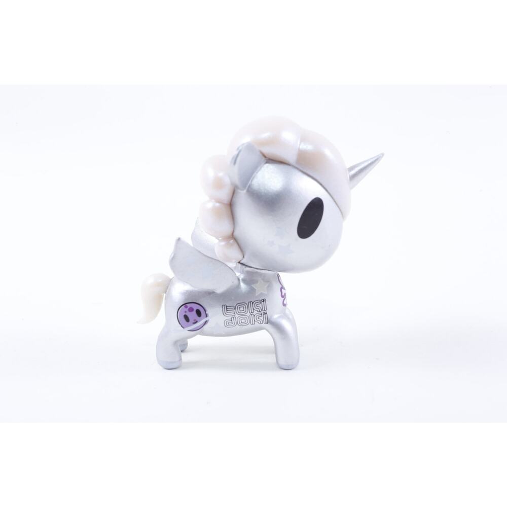 Vintage, Toki Doki, Alien, Unicorn, Toy, Figure, Silver, Horse, Wings, Animal